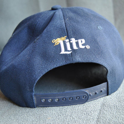 Detroit Tigers American Flag Brim Miller Light Snapback Hat