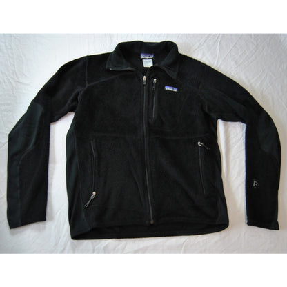Patagonia Polartec Regulator R4 Black Full Zip Up Fleece Jacket Small