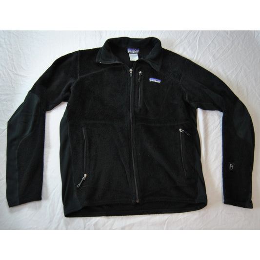 Patagonia Polartec Regulator R4 Black Full Zip Up Fleece Jacket Small