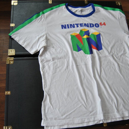 Nintendo 64 2X-Large While Short Sleeve Shirt
