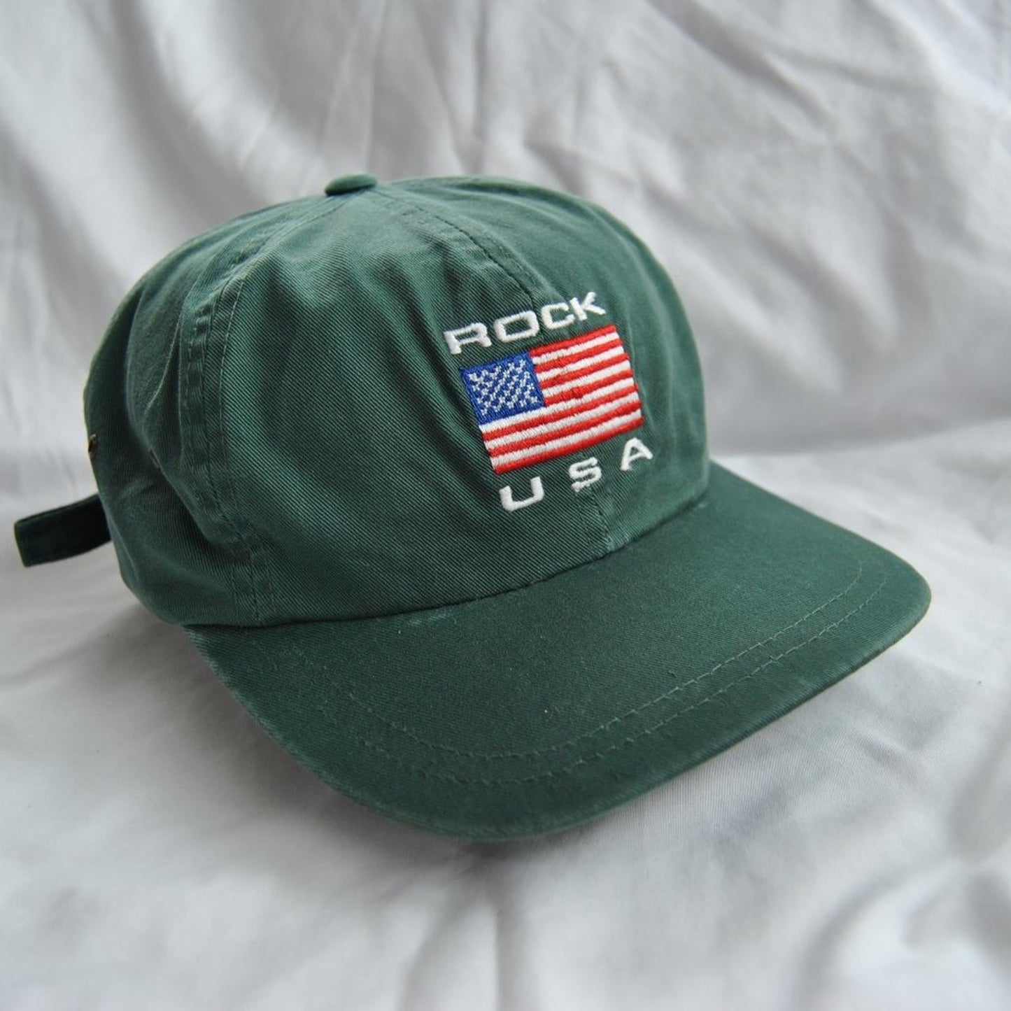 Rock USA Rock and Roll Hall of Fame Museum Green Adjustable Hat