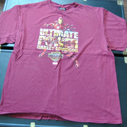 Marvel Iron Man Ultimate Power Harley-Davidson Motorcycles Shirt