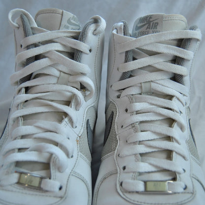 Nike Air Force 1 High Top Shoes Gray White