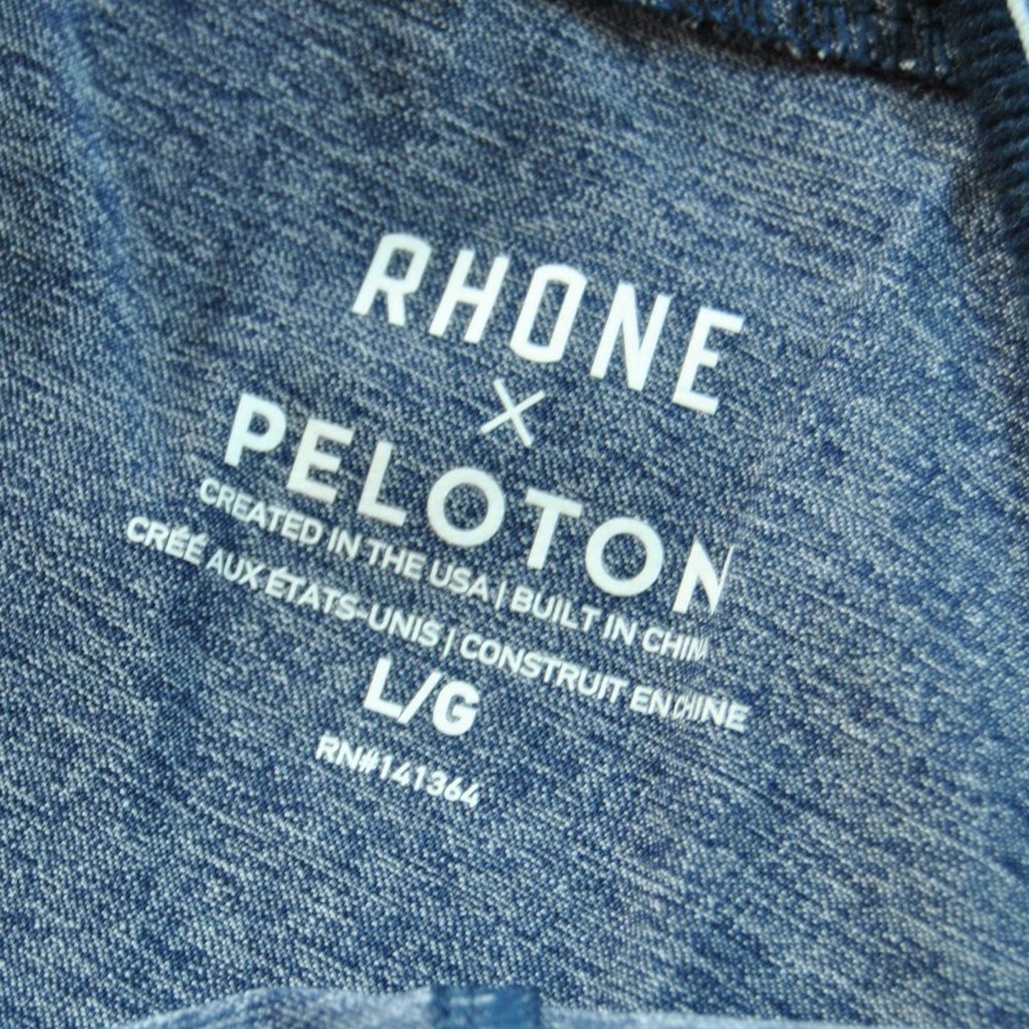 Rhone x Peloton Unlined Mako Large Blue Athletic Shorts w/ Pockets