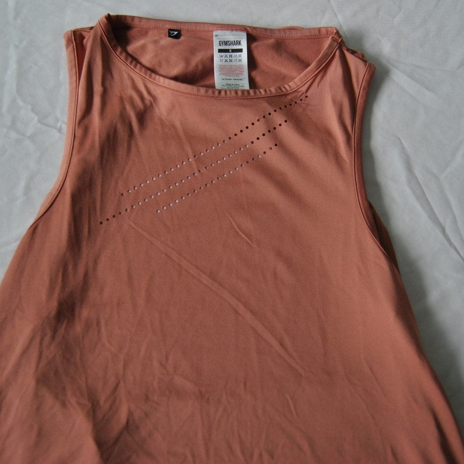 Gymshark Small Pink(ish) Open Back Tank Top