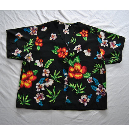 Promises Promises Hawaiian Button Down Shirt Size 12