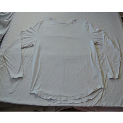 Legends Aviation Long Sleeve Tee Curved Hem White XX-Large