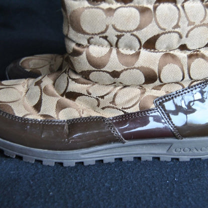 Coach Brown Q388 Jordy Snow Boots 7.5 Women