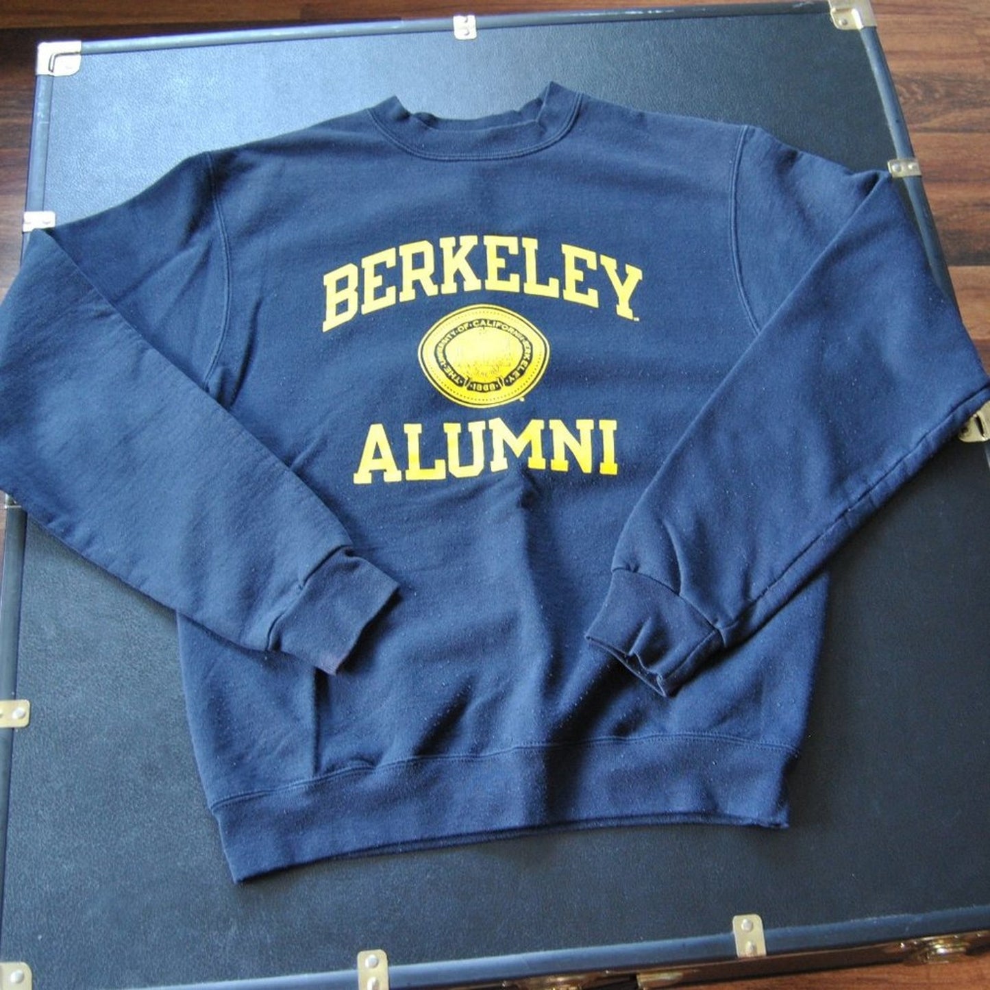 Berkley Alumni Small Blue & Yellow Champion Crewneck Sweater