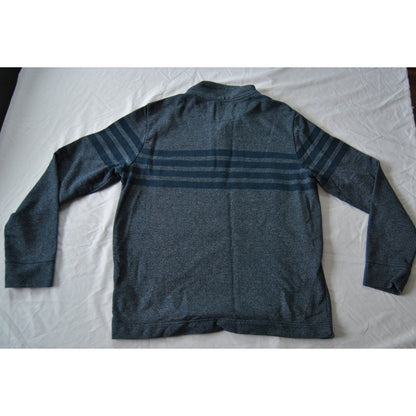 Banana Republic Medium Blue Quarter Button-up Sweater