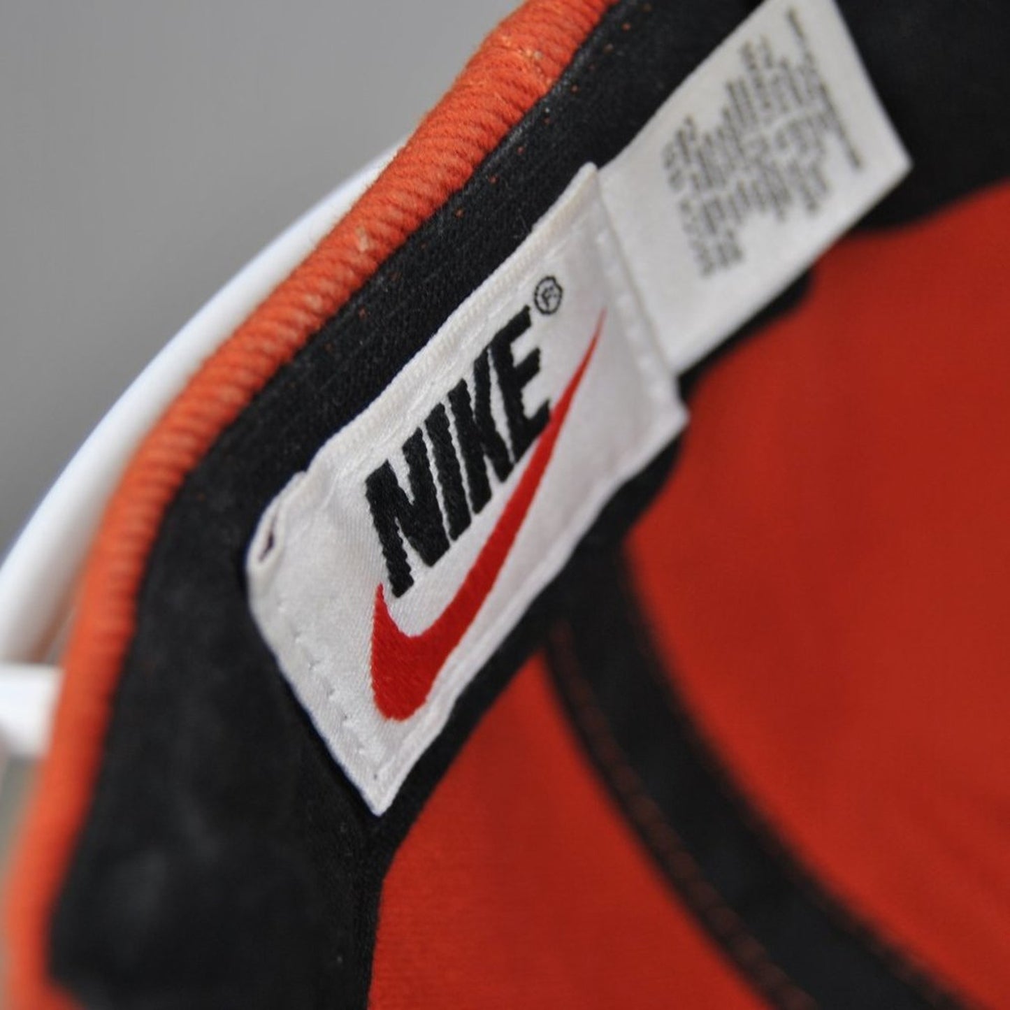 Vintage Nike Orange Snap Back Hat with Black Swoosh (90s)