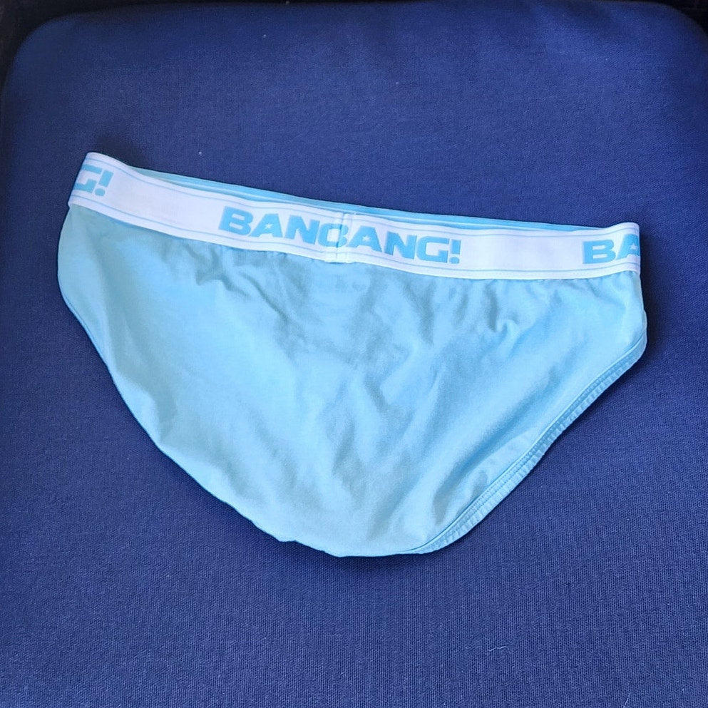 Bang Baby Blue with White Band Brief's Medium