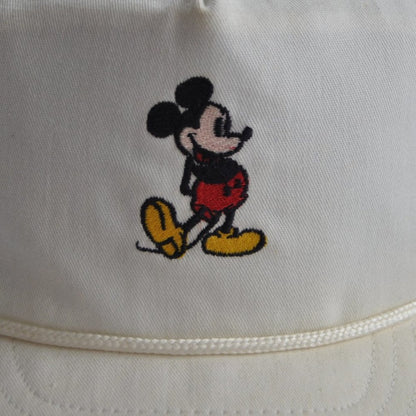 Vintage Off White Disney Mickey Mouse Snapback Hat