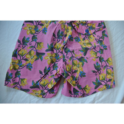 Patagonia Wavefarer Volley Stretch Floral Pink Hybrid Shorts Small