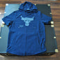 Project Rock's Brahma Bull Medium Blue Short Sleeve Hoodie