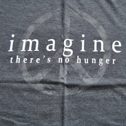Hard Rock Café  Lyric Culture John Lennon Imagine Medium Gray Short Sleeve Shirt