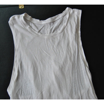 Lululemon White Crossback Tank Top