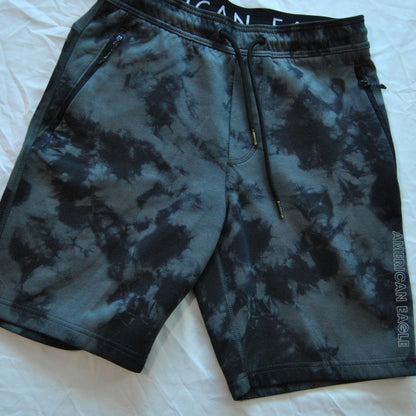 American Eagle Shorts Smoke Design Black Gray Small