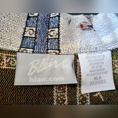 Blair Lighthouse Tapestry X-Large Blue Vintage Blazer
