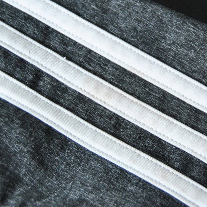 Adidas Small Gray w/ White Stripes Basketball Shorts