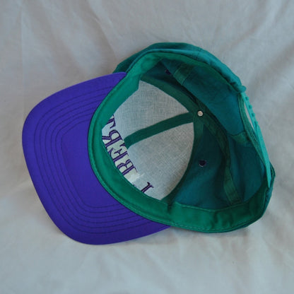 Statue Liberty New York City 90s Vintage Teal & Purple Snapback Hat