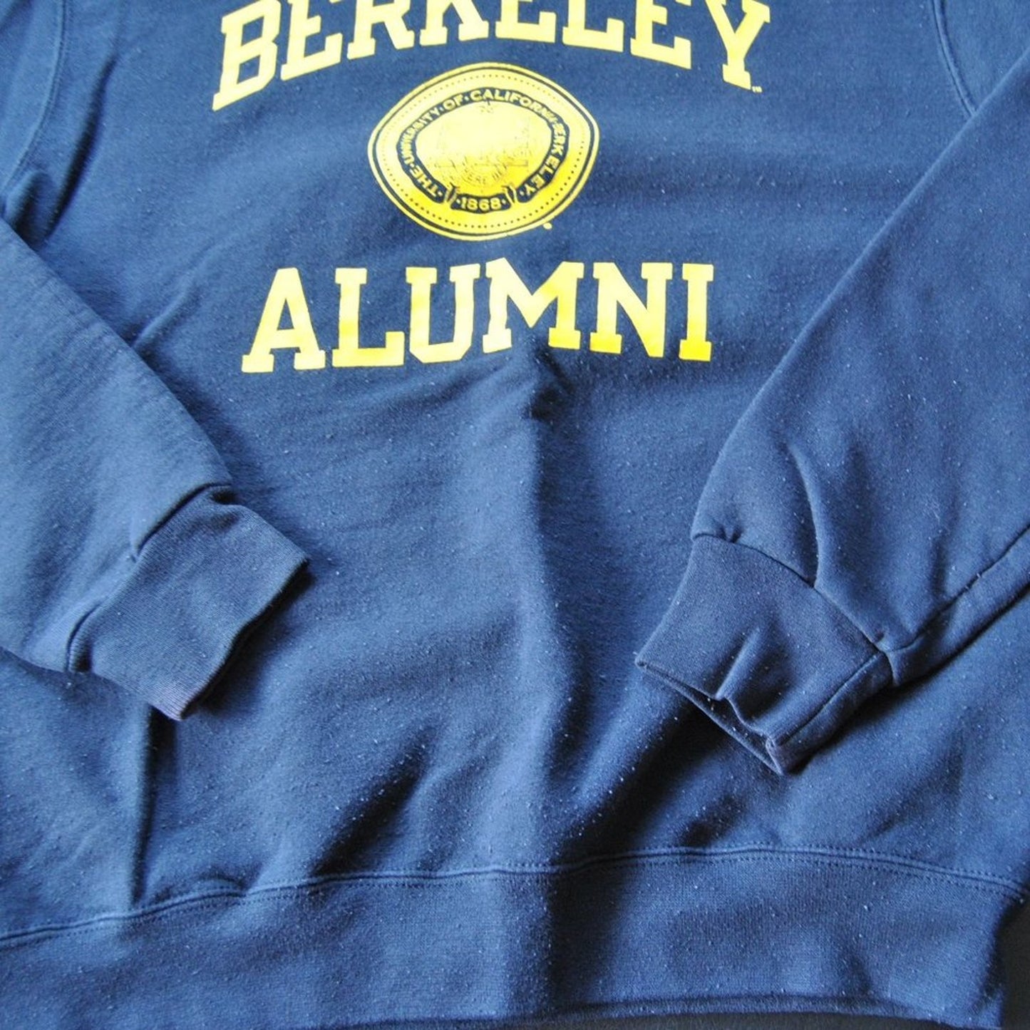 Berkley Alumni Small Blue & Yellow Champion Crewneck Sweater