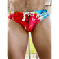 Marcuse Red & Blue Tie Dye Speedo Size: Medium