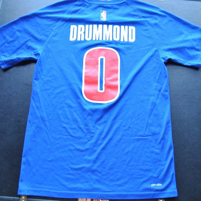 Detroit Pistons Drummond Medium Adidas NBA Short Sleeve Shirt