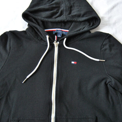 Tommy Hilfiger Medium Black Full Zip-up Lightweight Hoodie