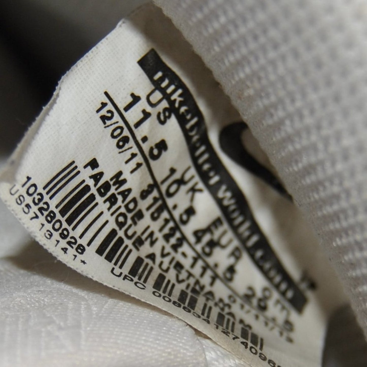 Nike Air Force 1 82' White Low Rise Size: 11.5 Men's