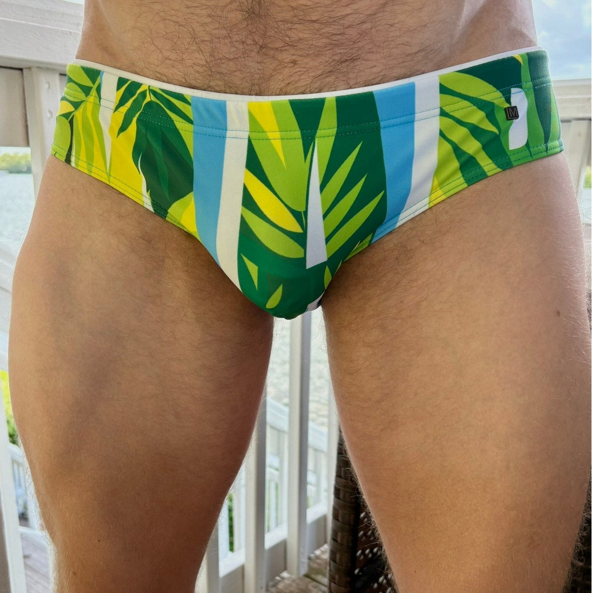 Marcuse Baby Blue w/ Plant Inspired Design Brief Size: Medium