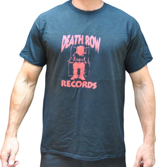 Death Row Records Large Black Red Short Sleeve Shirt