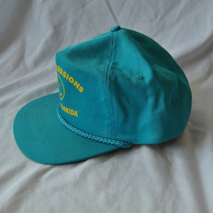S.J Concessions Hudson Teal, Blue, & Yellow  Florida Snapback Hat (OSFM)