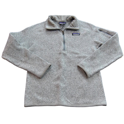 Patagonia Quarter Zip Sweater Small Gray