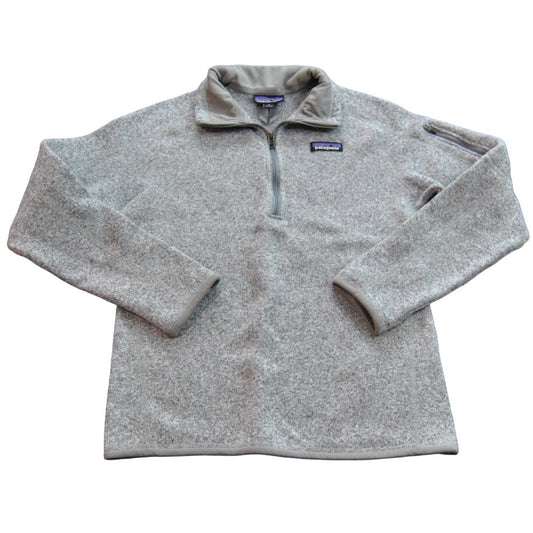 Patagonia Quarter Zip Sweater Small Gray