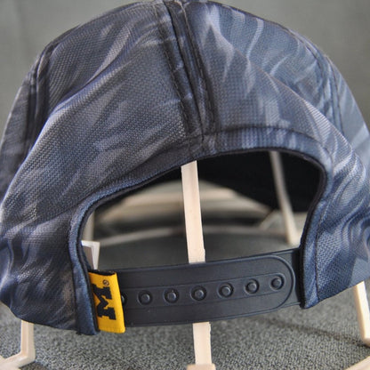 Adidas University of Michigan Blue Pattern Wolverine Snap Back Hat (New)