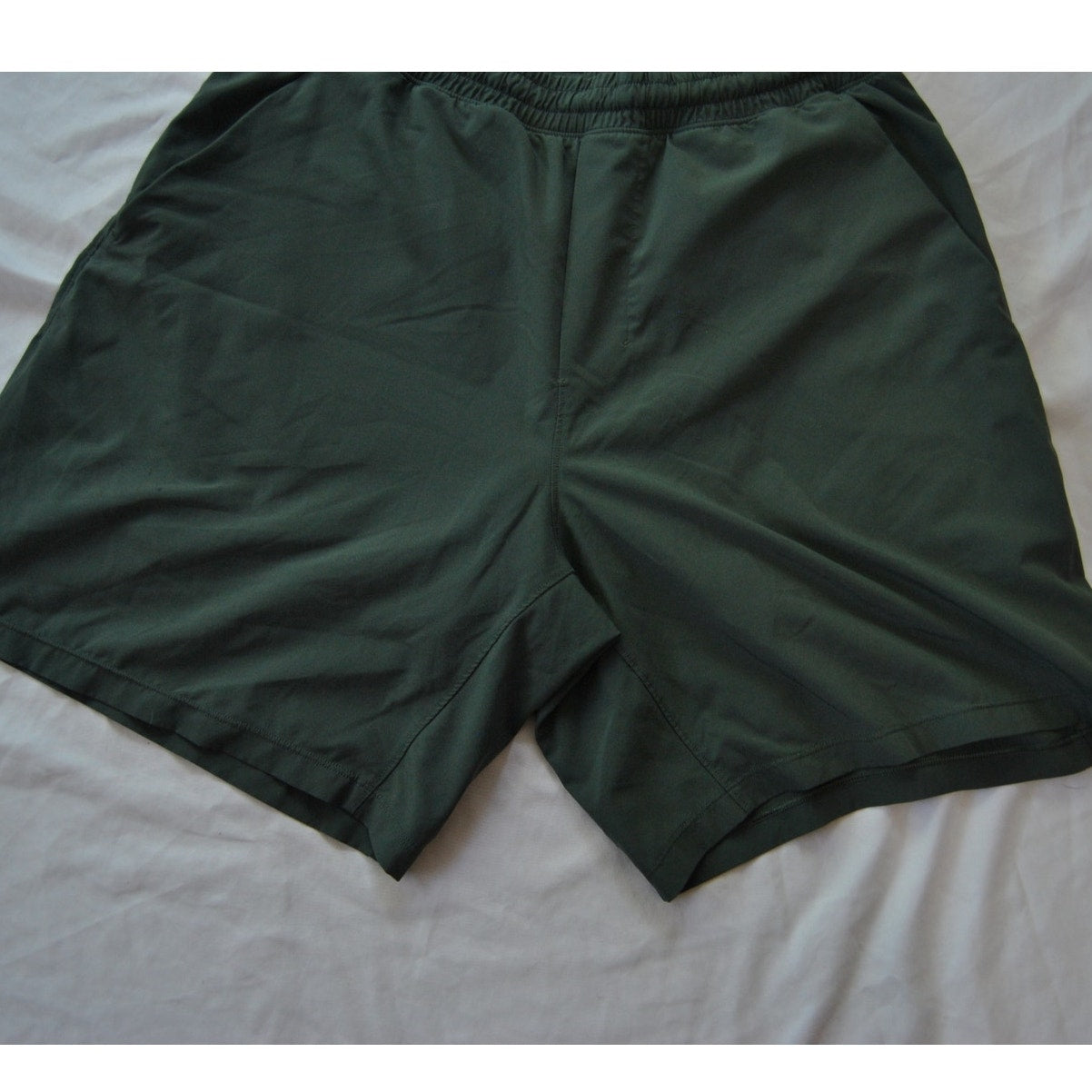 Lululemon Green Athletic Shorts w/ Inner Liner Large