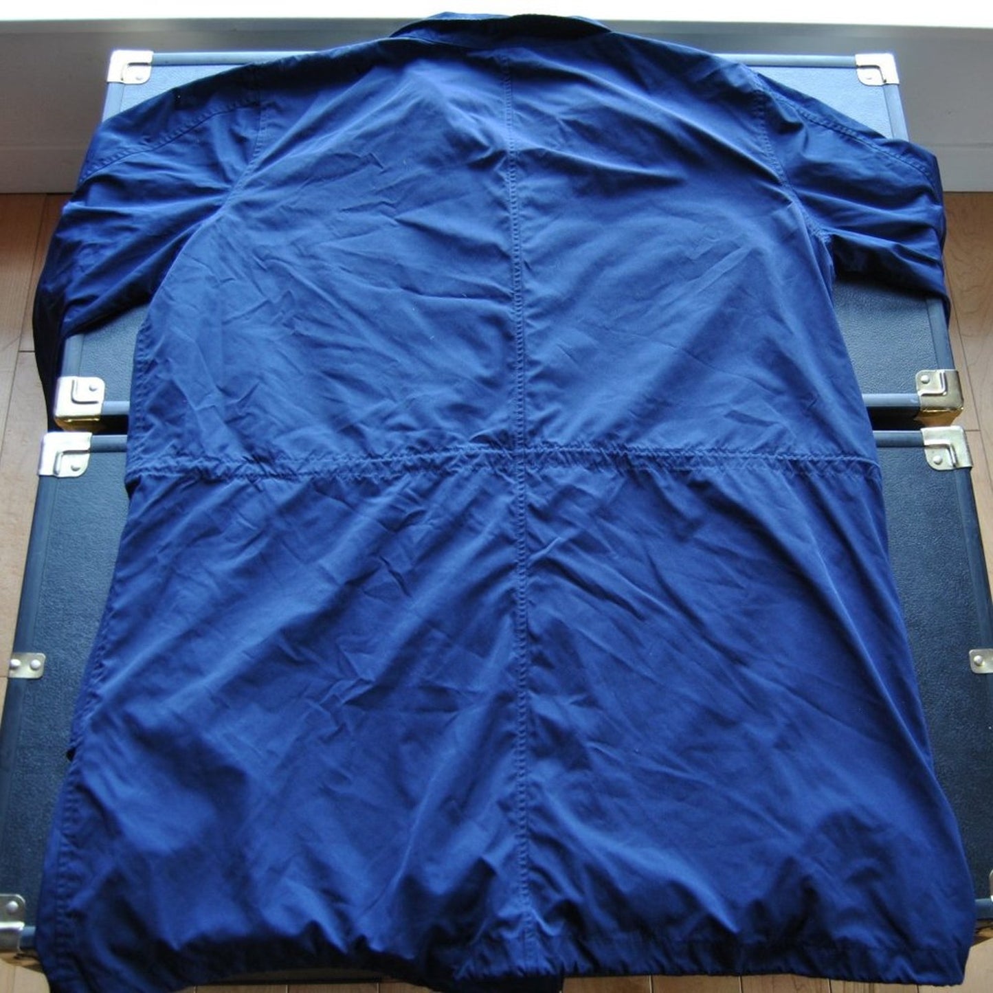 Ralph Lauren X-Large (Women's) Navy Blue Trench Coat