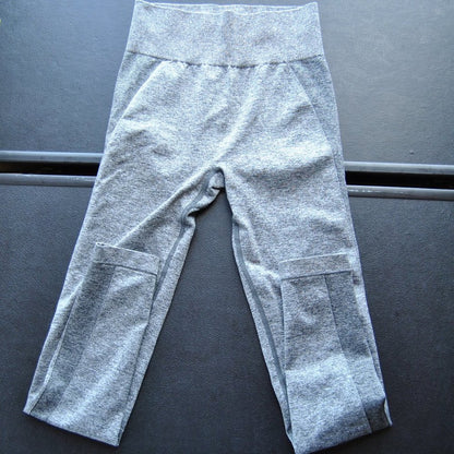 Gymshark X-Small Gray w/ Purple Logo Leggings