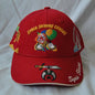 Syria Shrine Circus Vintage Red Embroidered Hat w/ Adjustable Strap