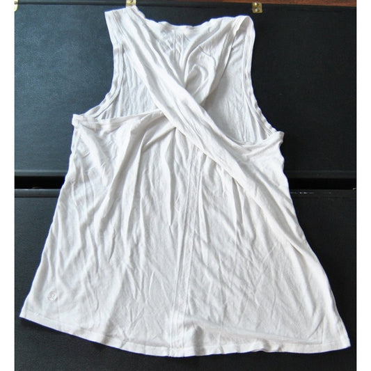 Lululemon White Crossback Tank Top