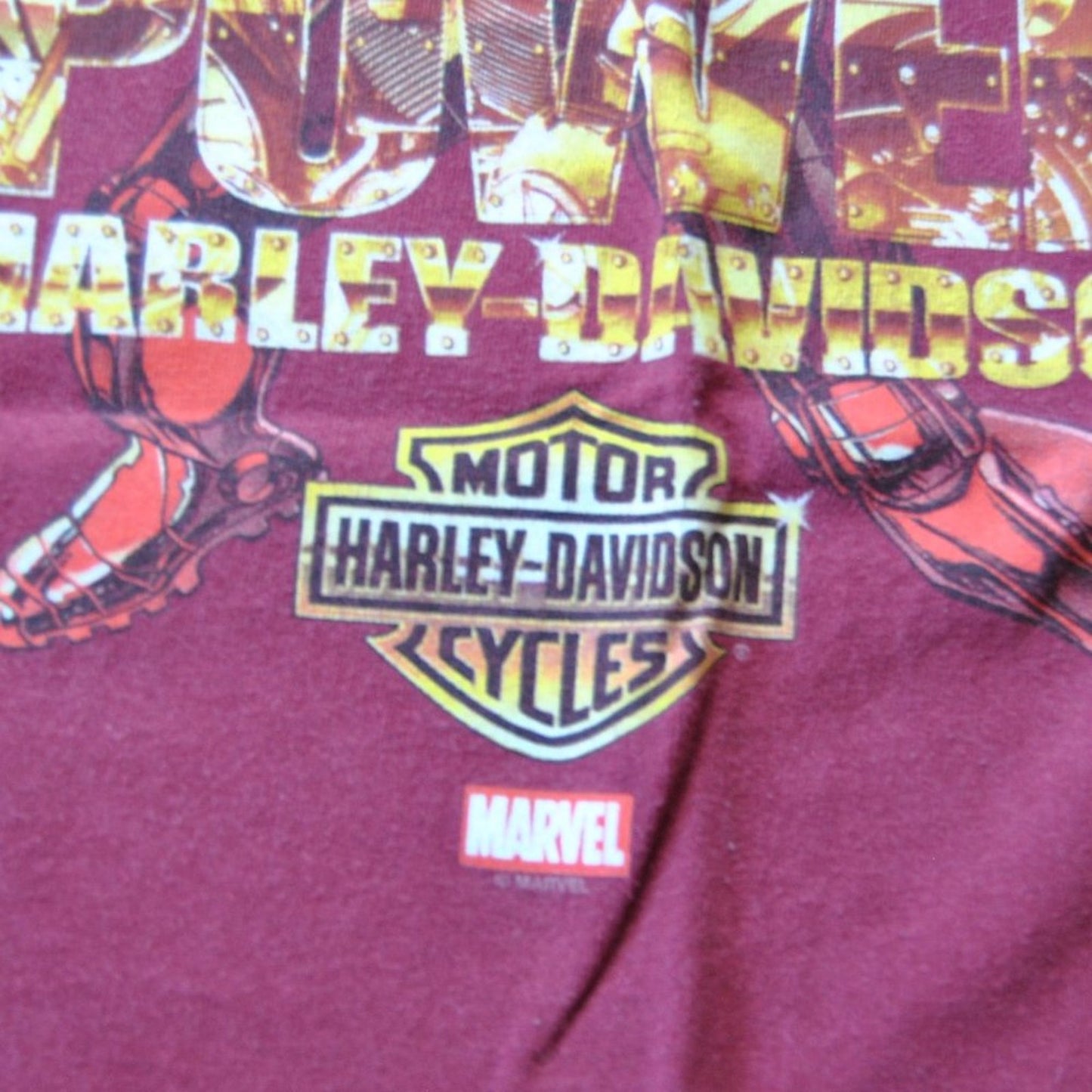 Marvel Iron Man Ultimate Power Harley-Davidson Motorcycles Shirt