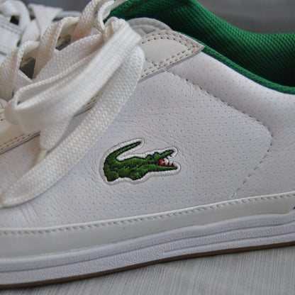 Lacoste White & Green Shoes Men's Size: 13