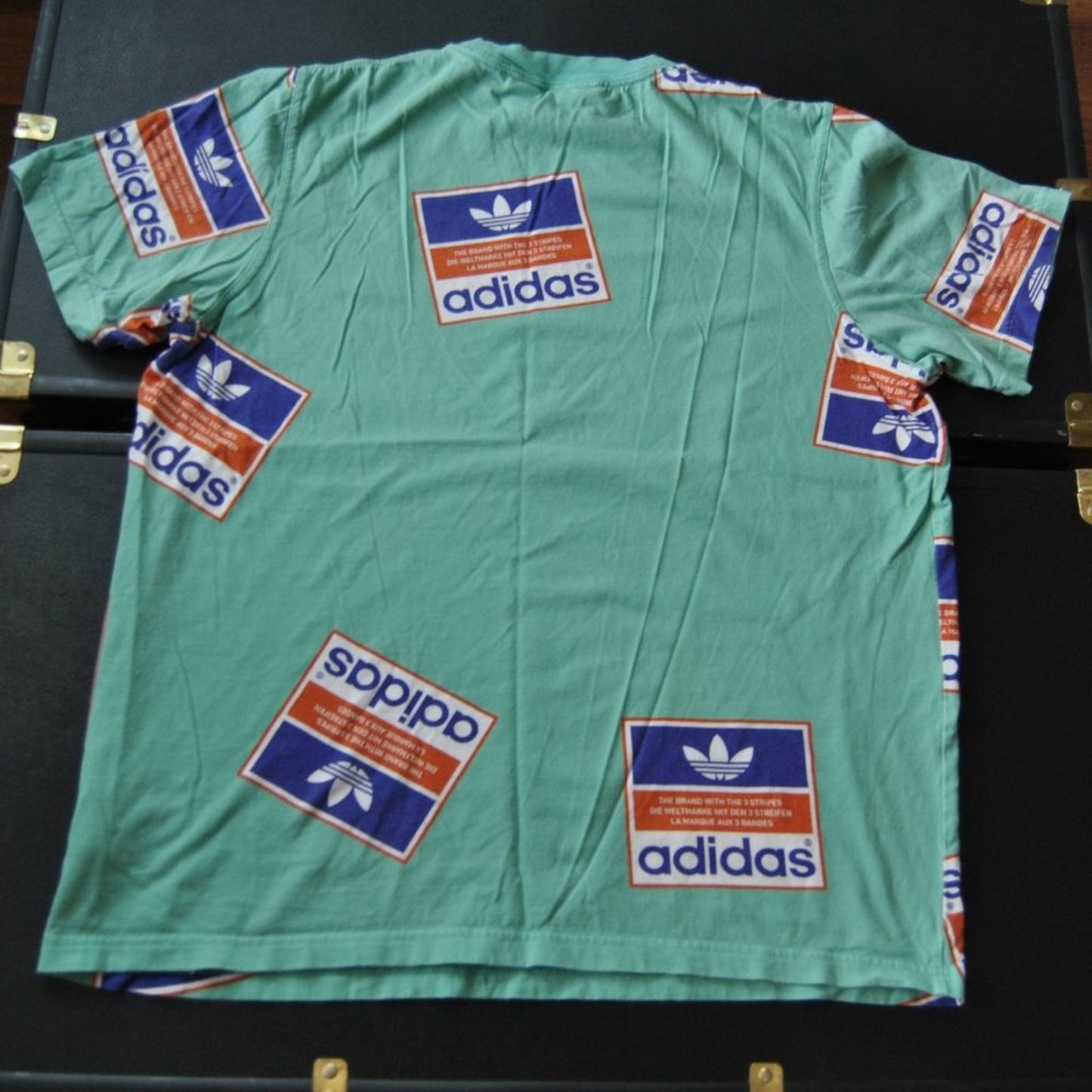 Adidas Repeat Logo Throughout Medium Short Sleeve Shirt