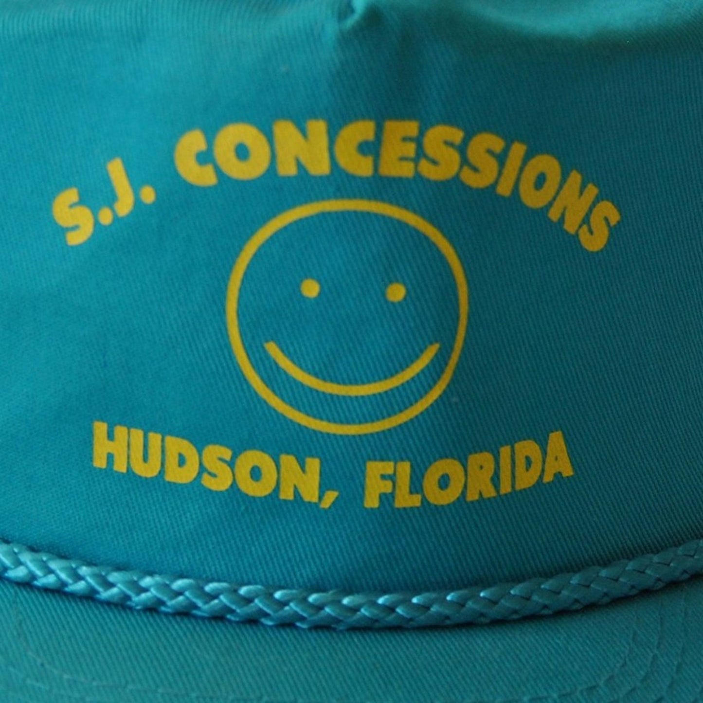 S.J Concessions Hudson Teal, Blue, & Yellow  Florida Snapback Hat (OSFM)