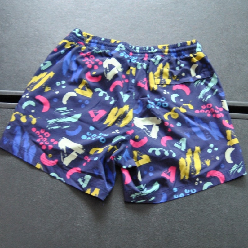 Maamgic Blue Pattern 2 in 1 Stretch Short Lined Gym Shorts