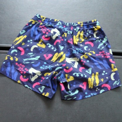 Maamgic Blue Pattern 2 in 1 Stretch Short Lined Gym Shorts