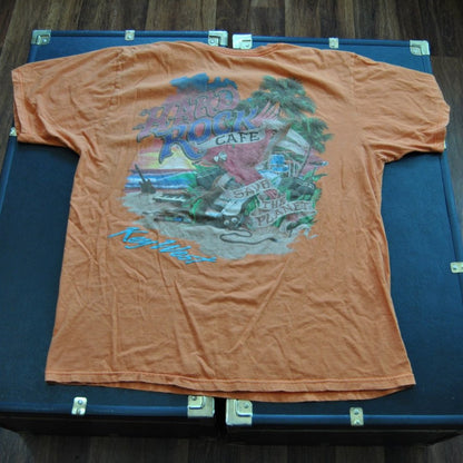 Hard Rock Cafe Key West Save the Planet X-Large Orange Short Sleeve Shirt