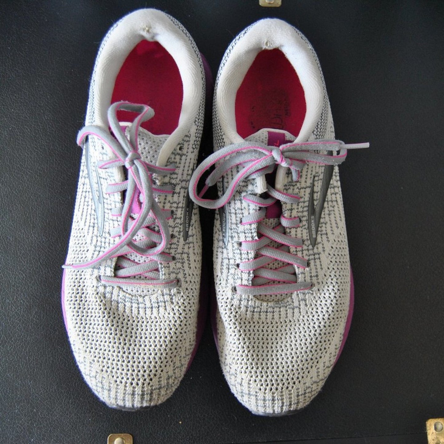 Brooks Revel 3 Pink and Gray Size 10 Running Shoe