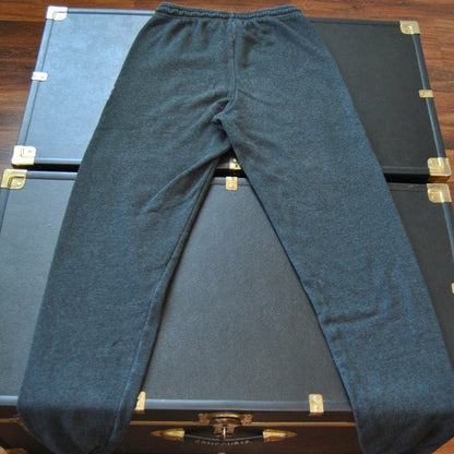 Stussy X-Small Gray & Purple Script Jogger Sweatpants w/ Drawstring